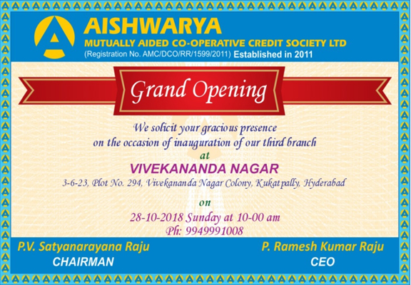 3rd Branch Opening